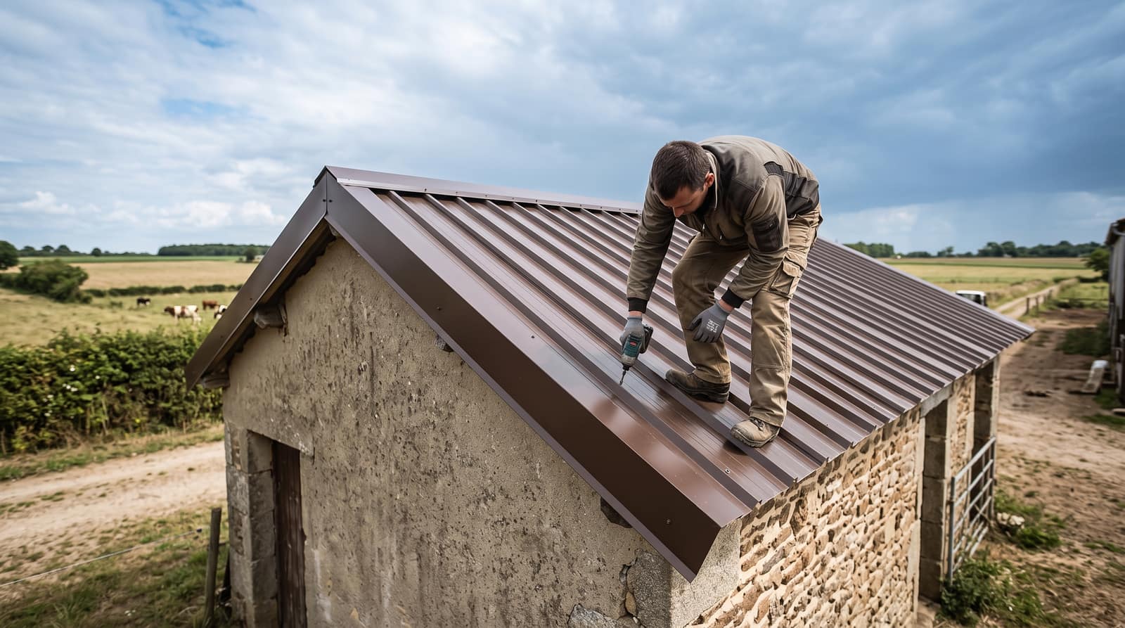 Bâtiment agricole de moins de 600 m² et bail photovoltaïque