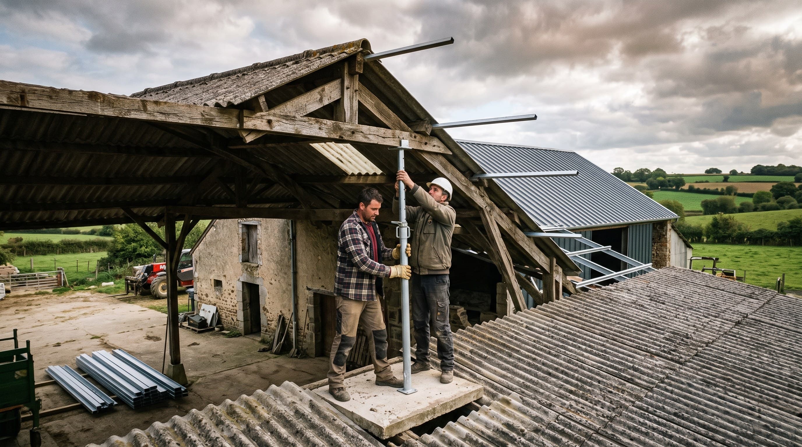 Consolider la charpente là où elle fléchit, sans reconstruire tout le bâtiment